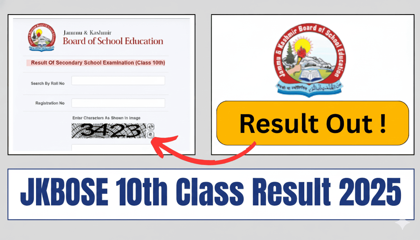 JKBOSE 10th Class Result 2025 Released
