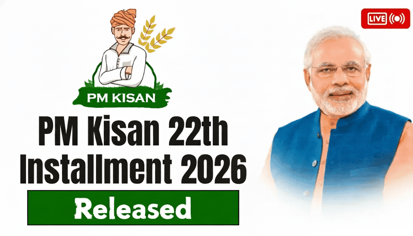 PM Kisan 22th Installment Date 2025