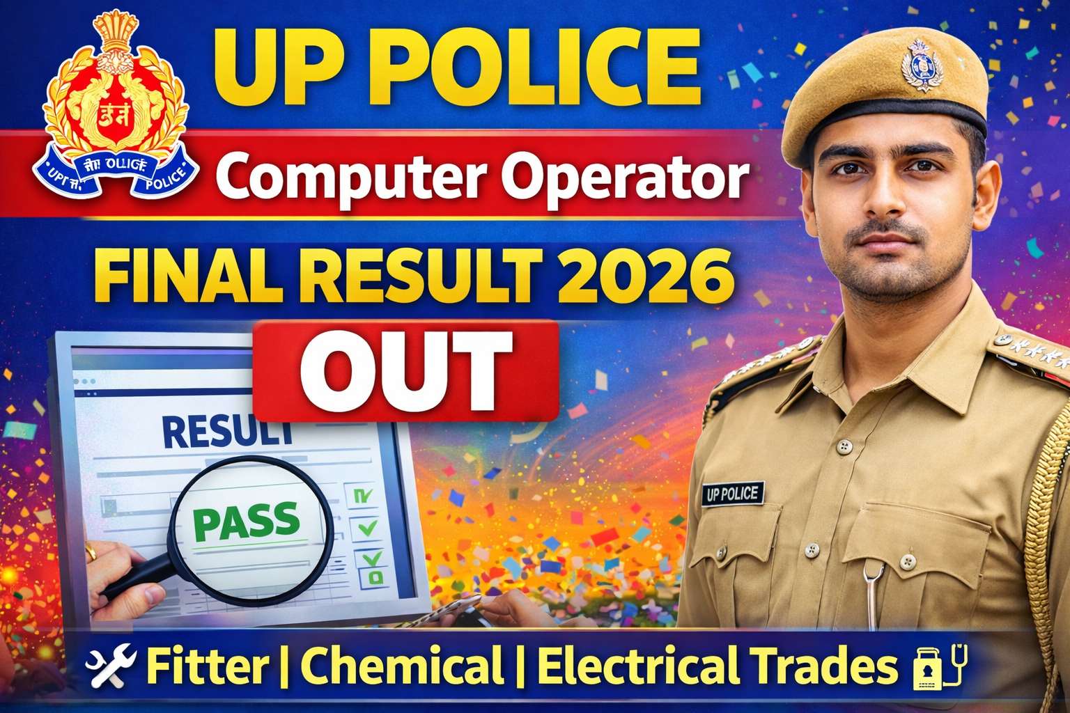 UP Police Computer Operator Final Result 2026