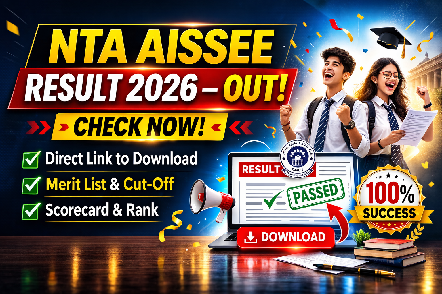 NTA AISSEE Result 2026 – Out